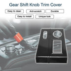 ABS Gear Shift Knob Sticker for Mitsubishi Outlander (2022–2024) Black