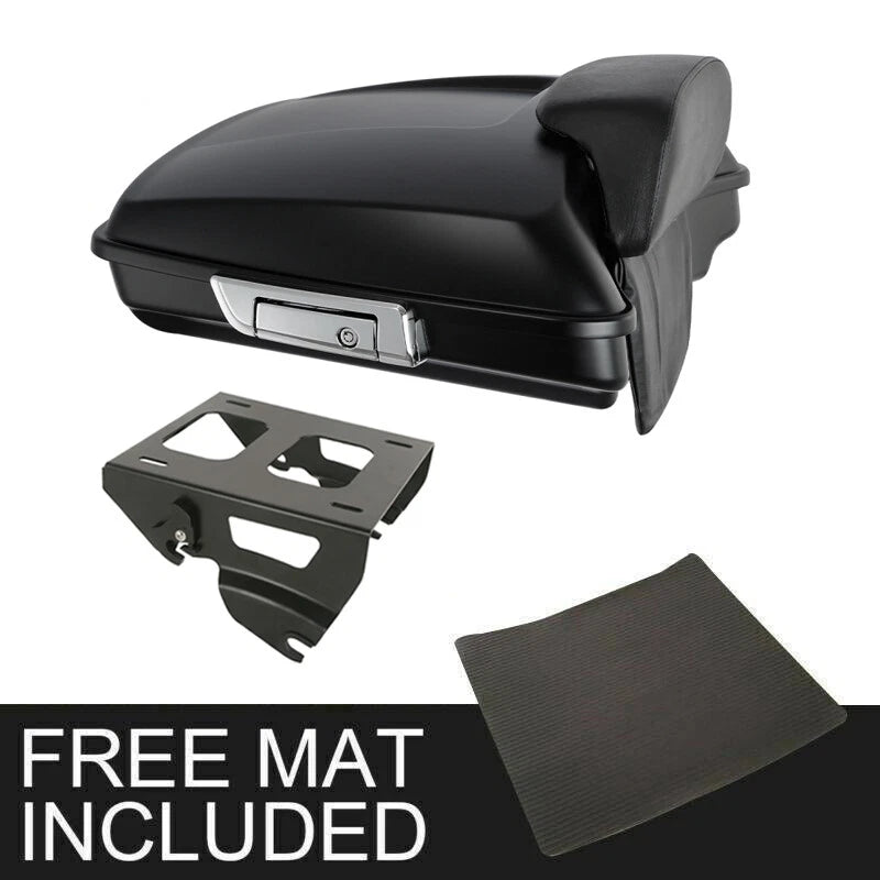 Matte Black Razor Trunk Backrest for Harley Road Glide (2014–2026)
