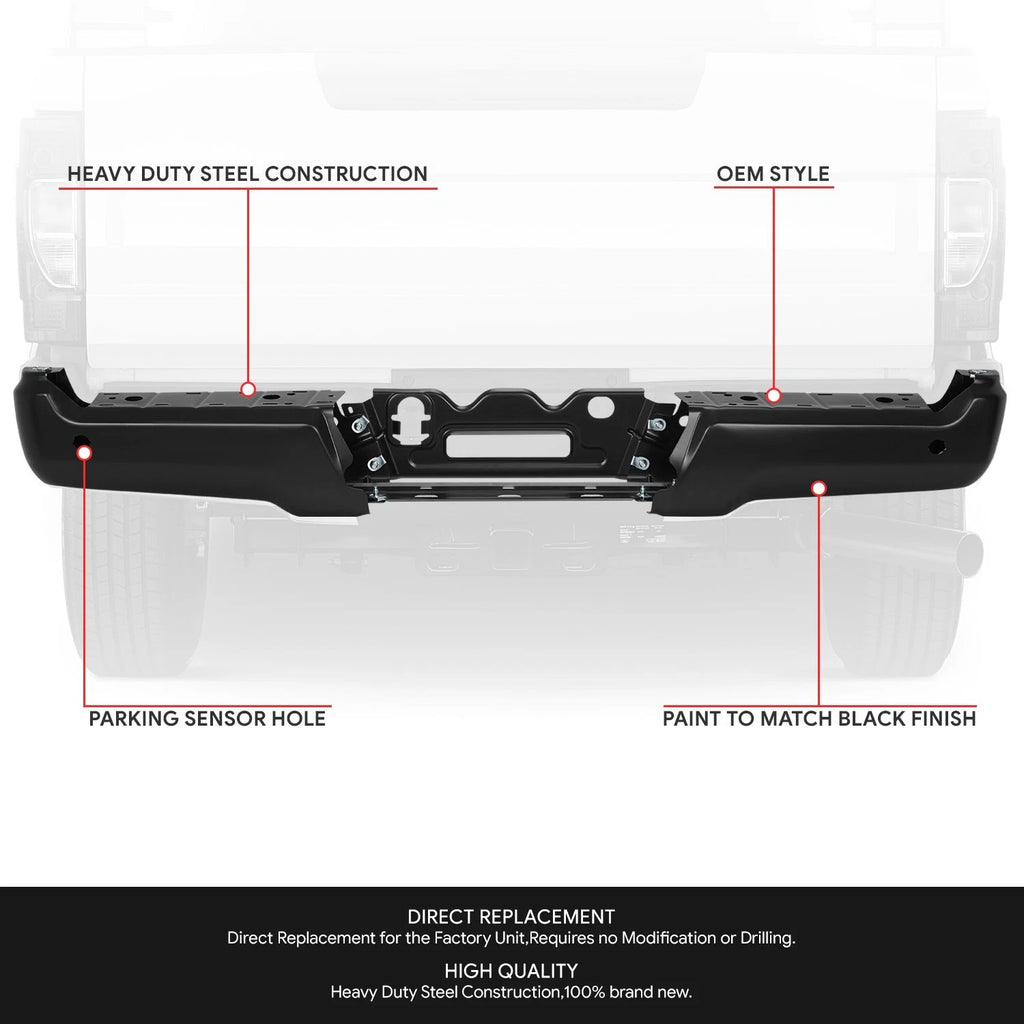 Rear Bumper Face Bar & Reinforcement for F-250 SD (2017–2022)