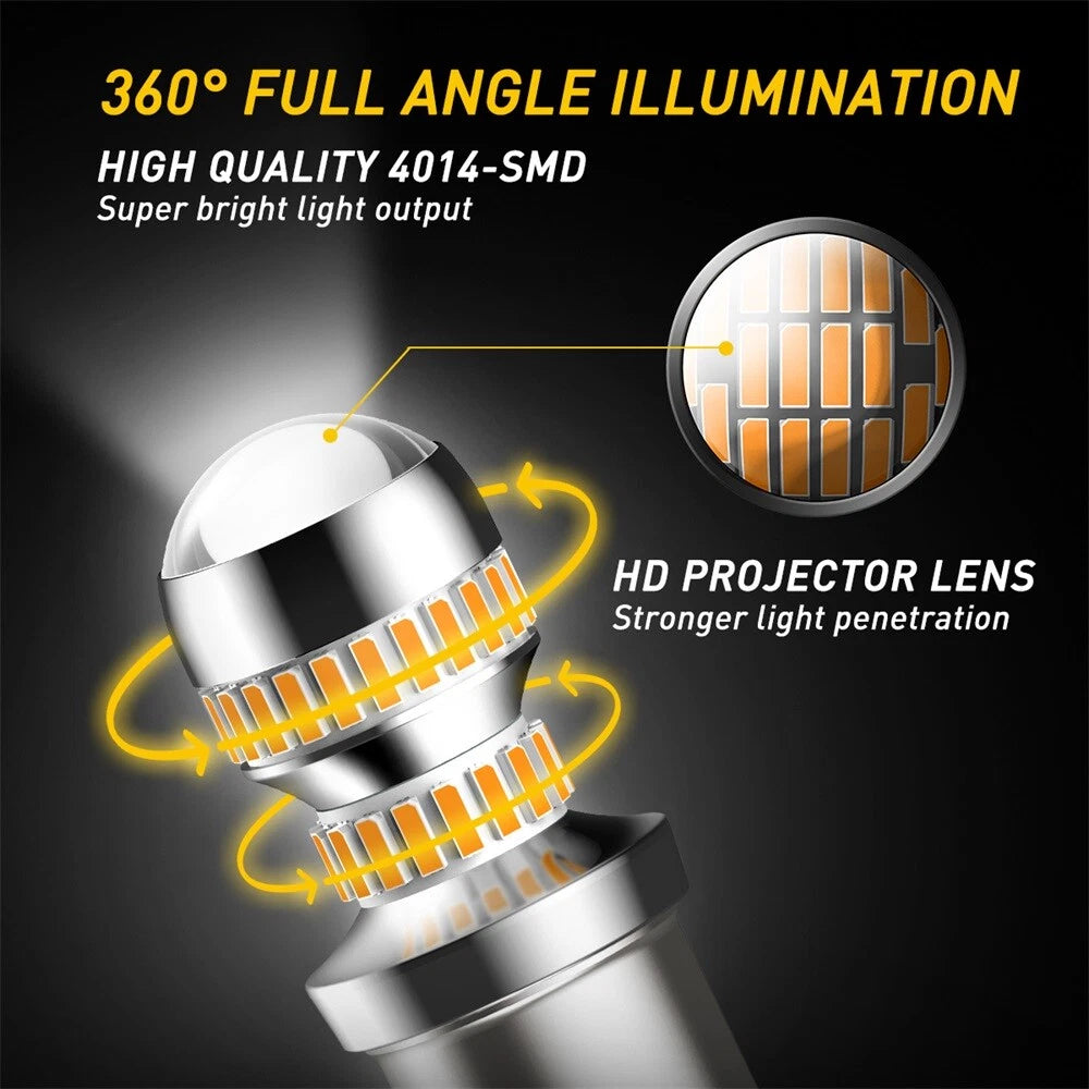 2X LED Turn Signal Light Bulbs for AUXITO (1156)
