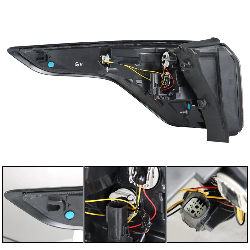 Passenger Side Halogen Outer Red Brake Tail Light for Ford Escape Kuga (2017–2019)