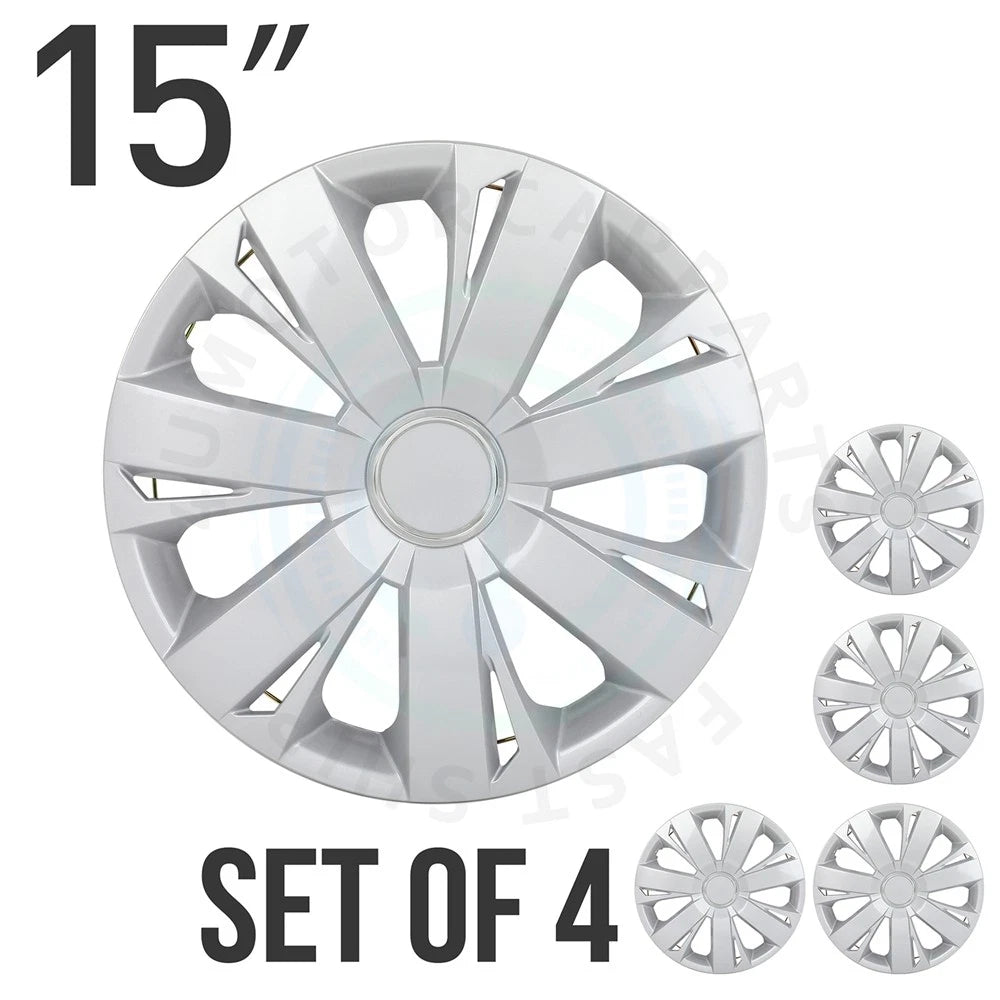 Set of 4 Snap-On Wheel Covers for R15 Tire (15")