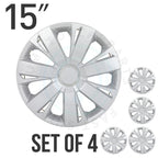 Set of 4 Snap-On Wheel Covers for R15 Tire (15")