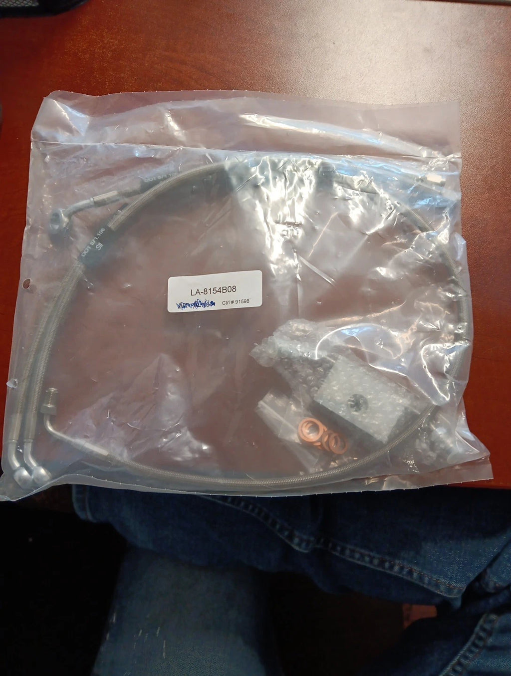 LA Choppers Mini Ape Hanger Brake Line Kit for Harley Davidson