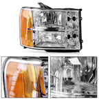 Pair Headlight Assemblies for GMC Sierra 1500 2500HD 3500HD (2007-2013)