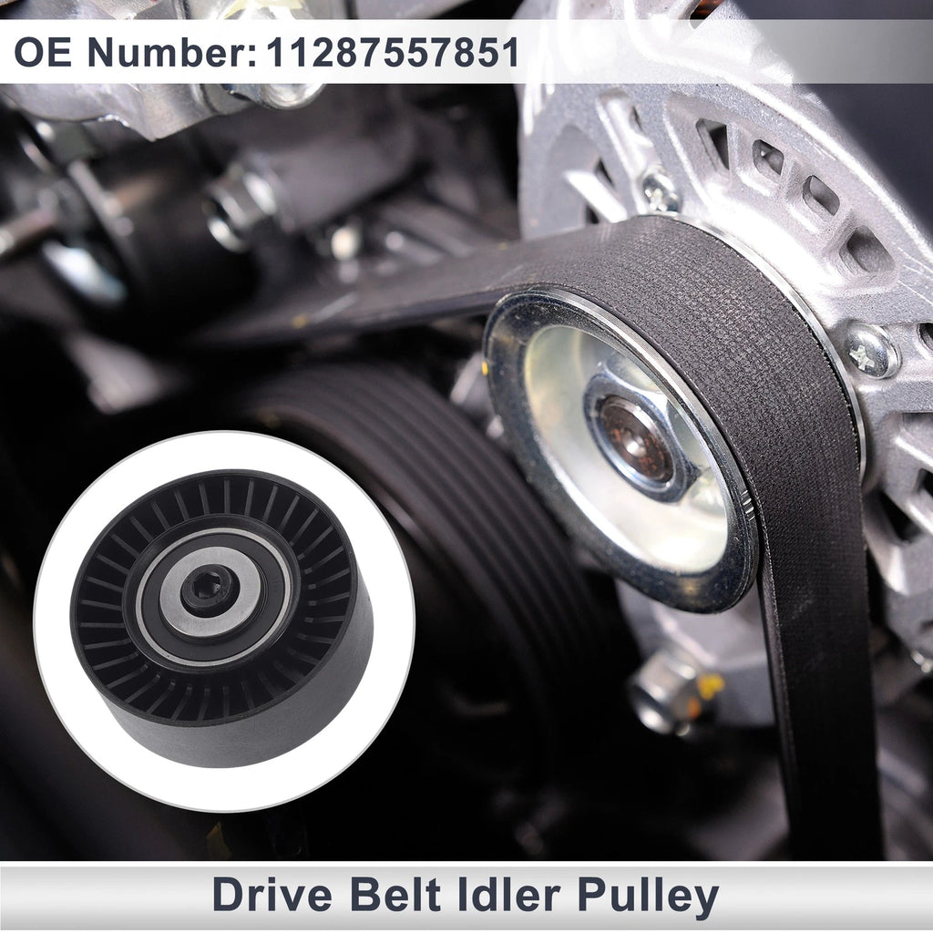Drive Belt Idler Pulley for BMW 335 (2007–2013) No. 11287557851 Black