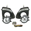 Pair Halogen Fog Lights for Toyota Corolla (2011–2013) with LED Bezel