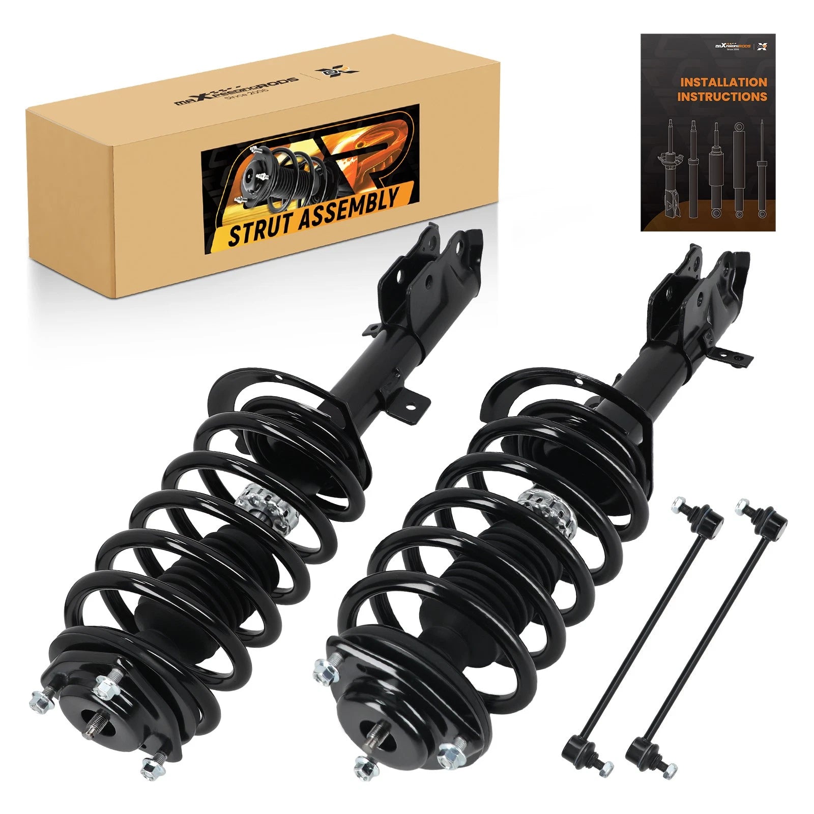 Front Struts w/Sway Bar Links for Jeep Patriot (2011–2017)
