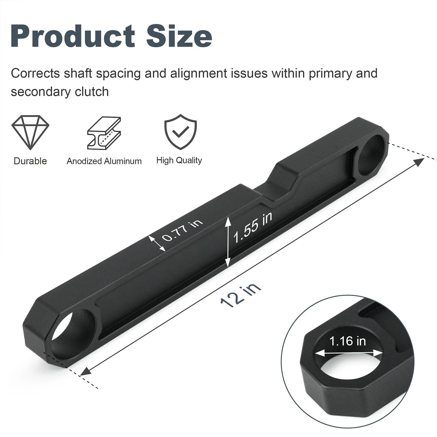 Secondary Clutch Shaft Alignment Tool for Polaris RZR XP 1000 (2014–2023)