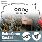Set of 2 Engine Valve Cover Gaskets for Hyundai Tiburon (2003–2008) No. 2244123000