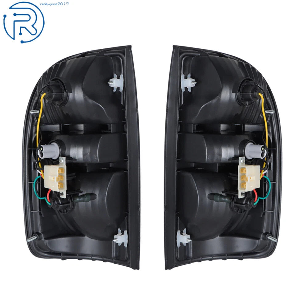 Set of 2 Smoke Tail Lights for Toyota Tacoma (2001–2004)