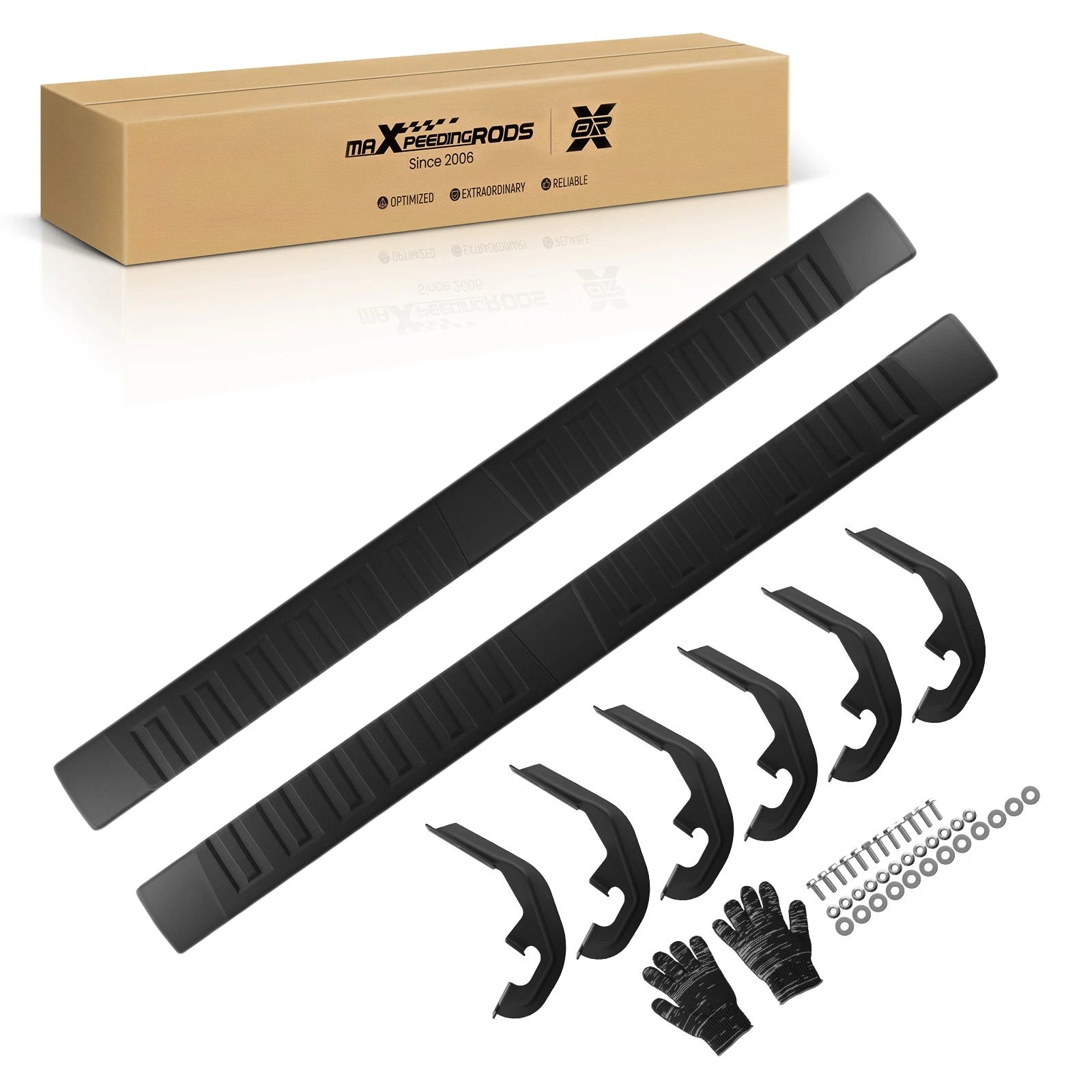Side Steps Nerf Bars for Silverado/Sierra 1500 2500HD Crew Cab (2019–2025)