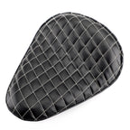 Plaid Leather Solo Driver Seat 12" for Honda Chopper Bobber