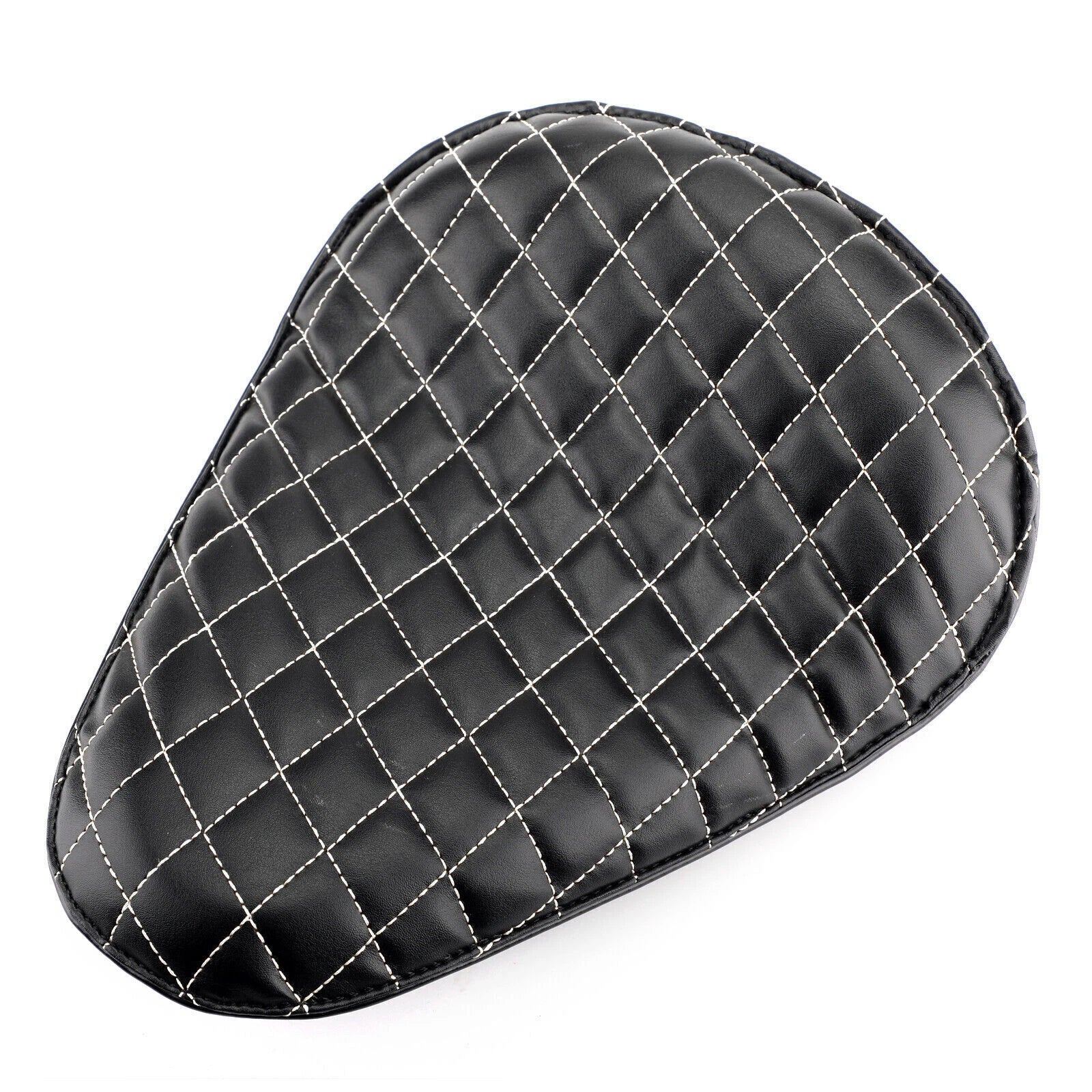 Plaid Leather Solo Driver Seat 12" for Honda Chopper Bobber