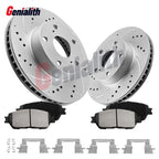 Front Drilled Disc Rotors Brake Pads Kit for Toyota Tacoma (2005–2015)