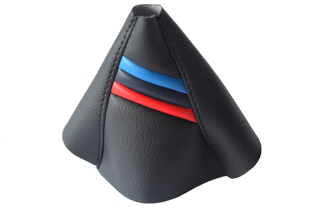 Leather Manual Shift Boot Cover for BMW F30 F31 F32 (2014–2019) Style Stripes