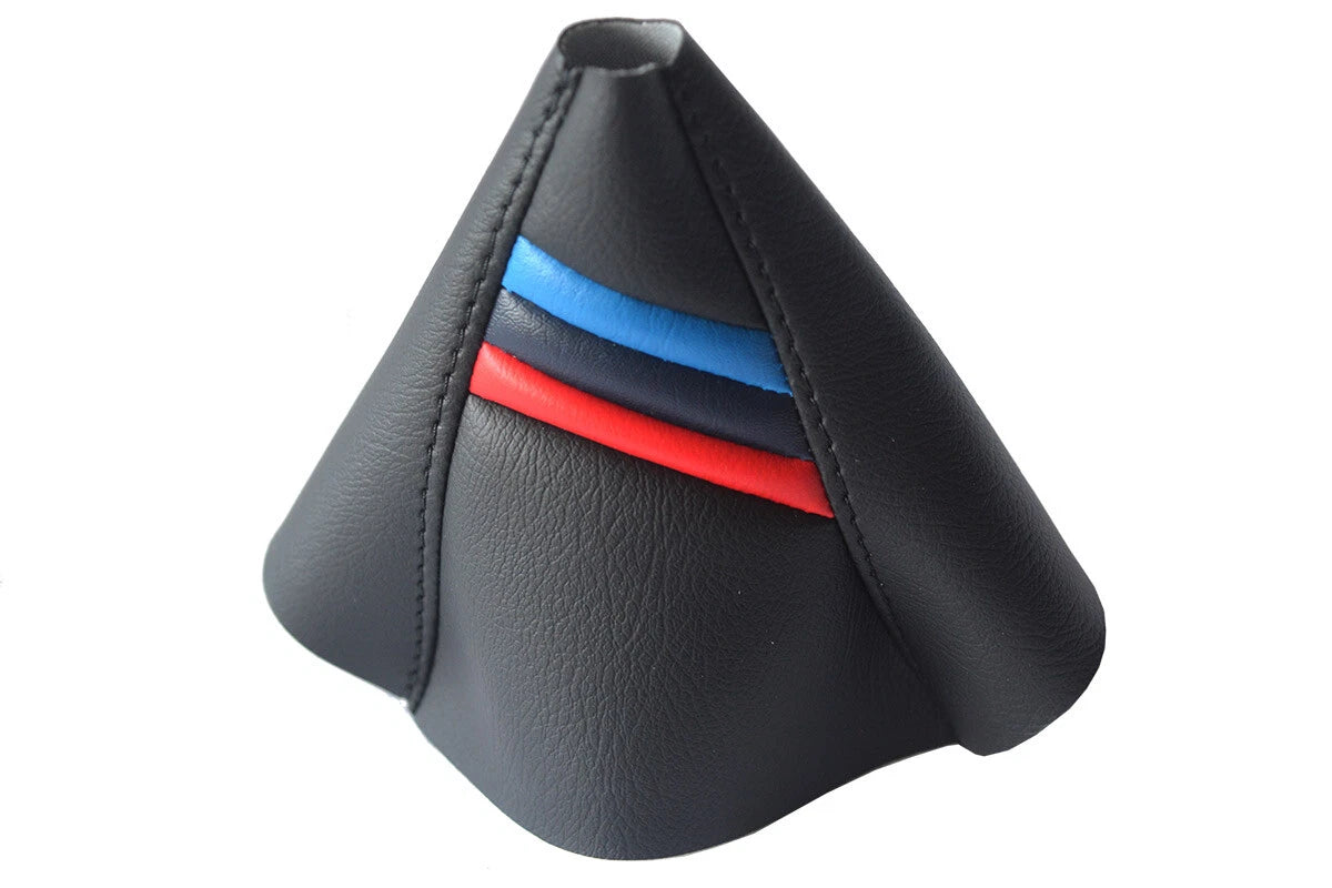 Leather Manual Shift Boot Cover for BMW F30 F31 F32 (2014–2019) Style Stripes