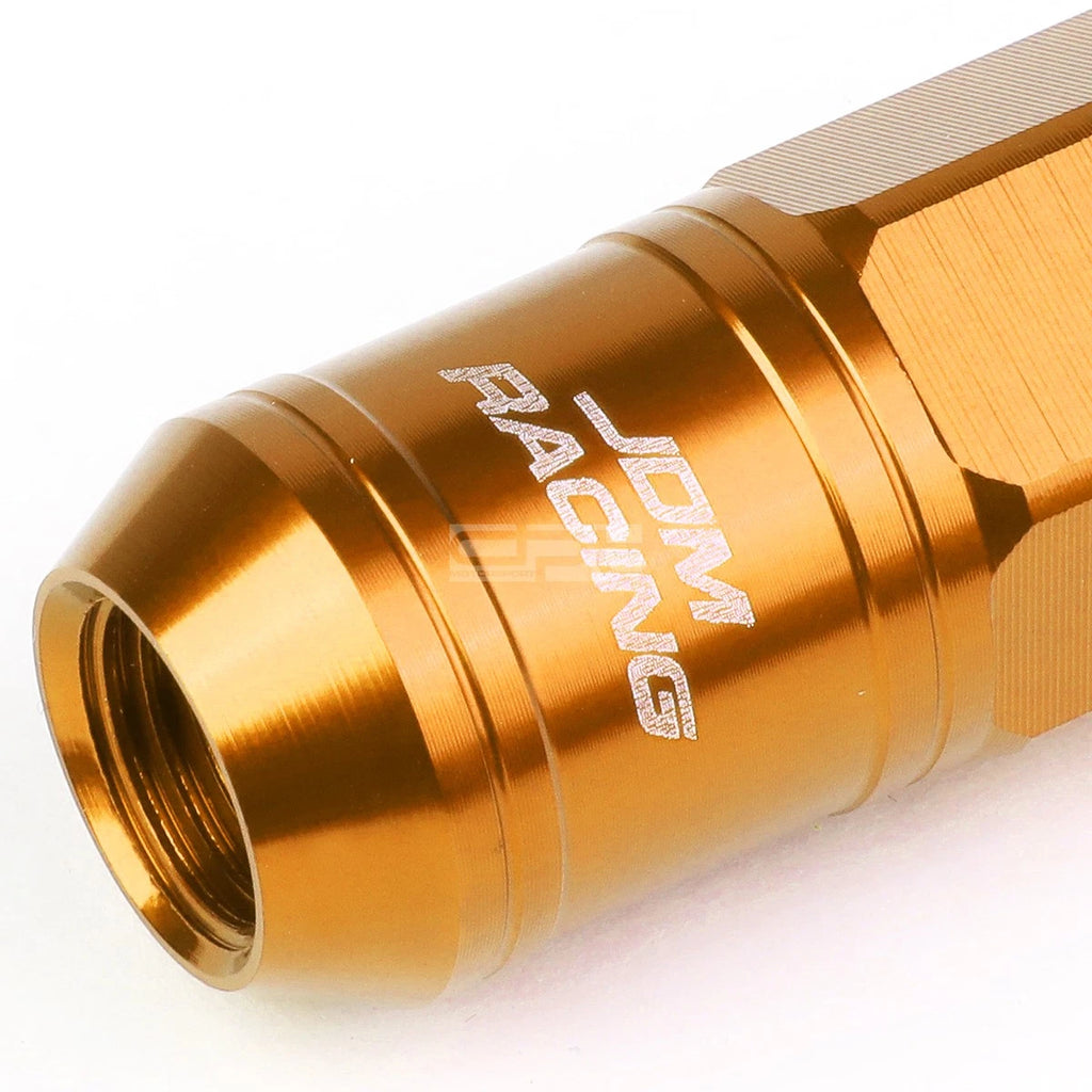 Set of 16 Open-End Aluminum Lug Nuts + Adapter M12x1.25 for