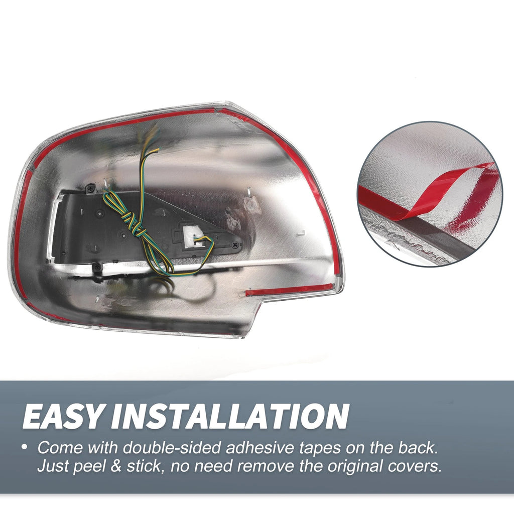 Pair Rearview Mirror Cover Overlay Chrome for Lexus RX330 RX300 (2003)