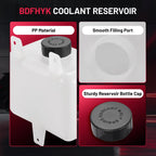 Radiator Coolant Overflow Bottle Tank for Universal Expansion Recovery