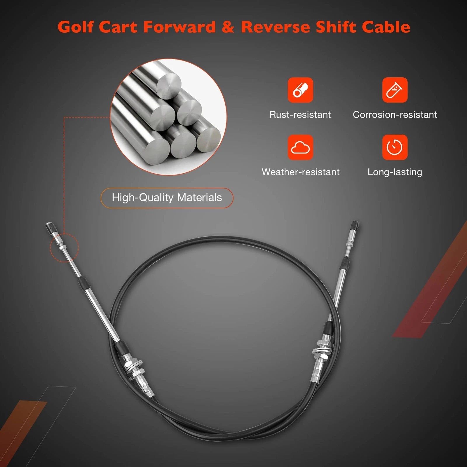 Forward Reverse Shift Cable for EZGO RXV Golf Carts (2008-2022)