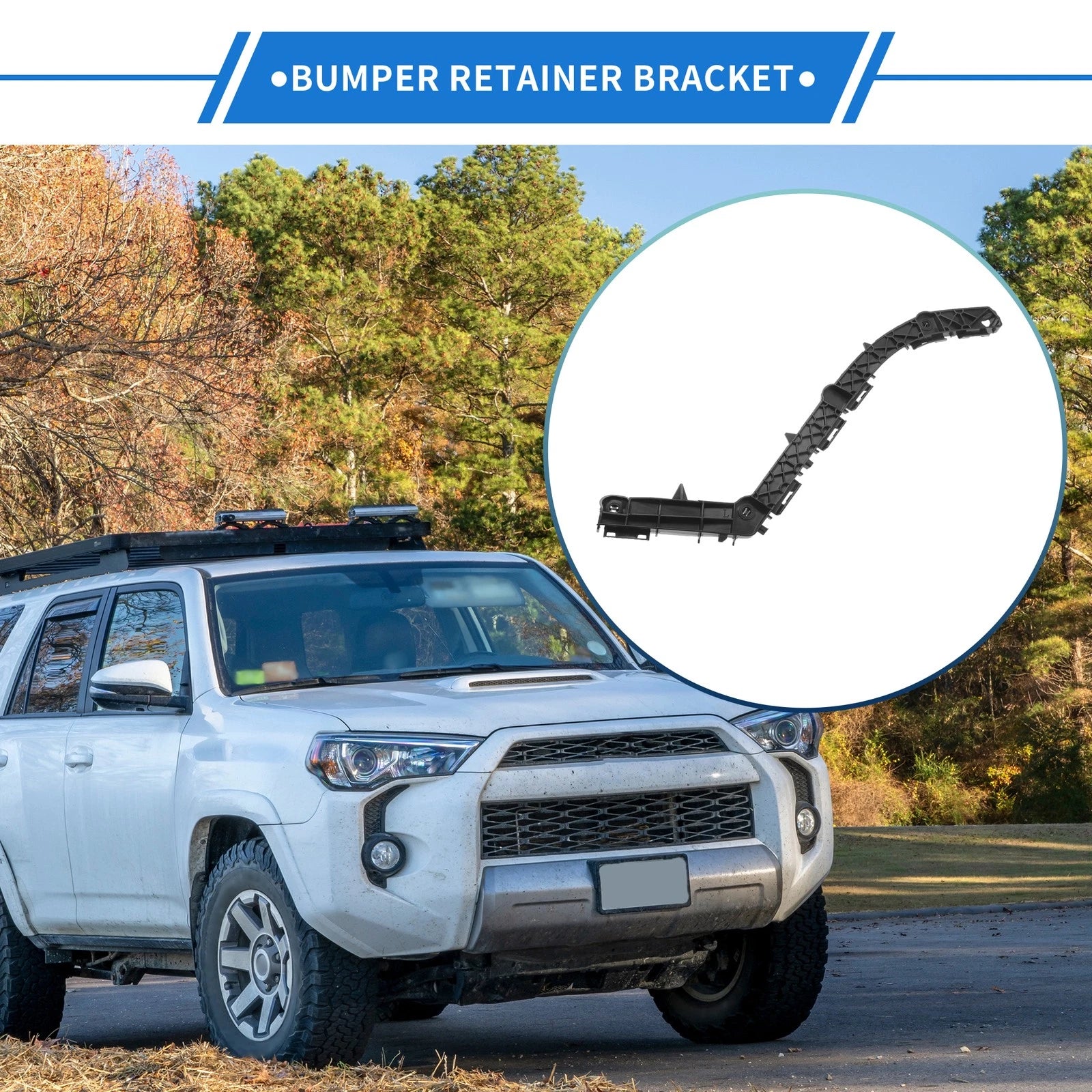 Left Rear Bumper Retainer Bracket No. 5215660080 for Toyota Land Cruiser Prado (1996–2009)