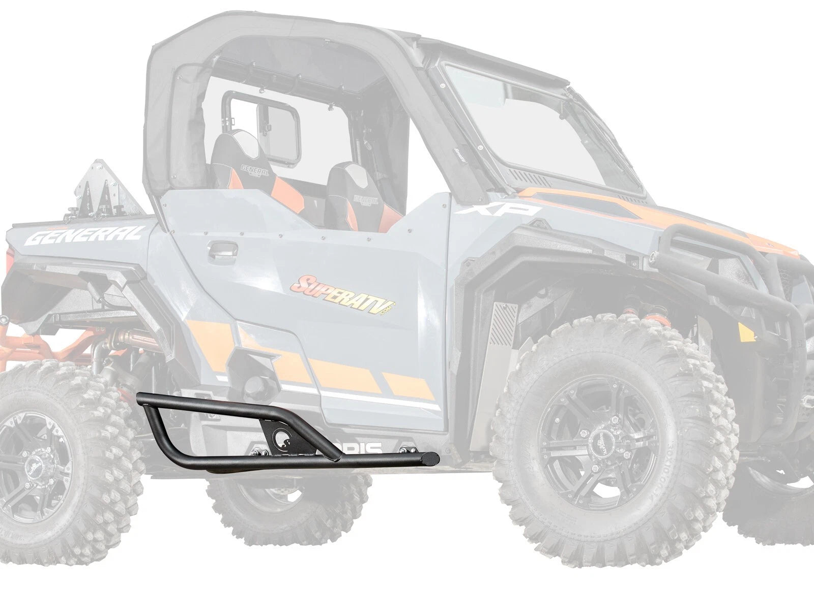 Heavy Duty Nerf Bars for Polaris General XP 1000 (2020+) - Black