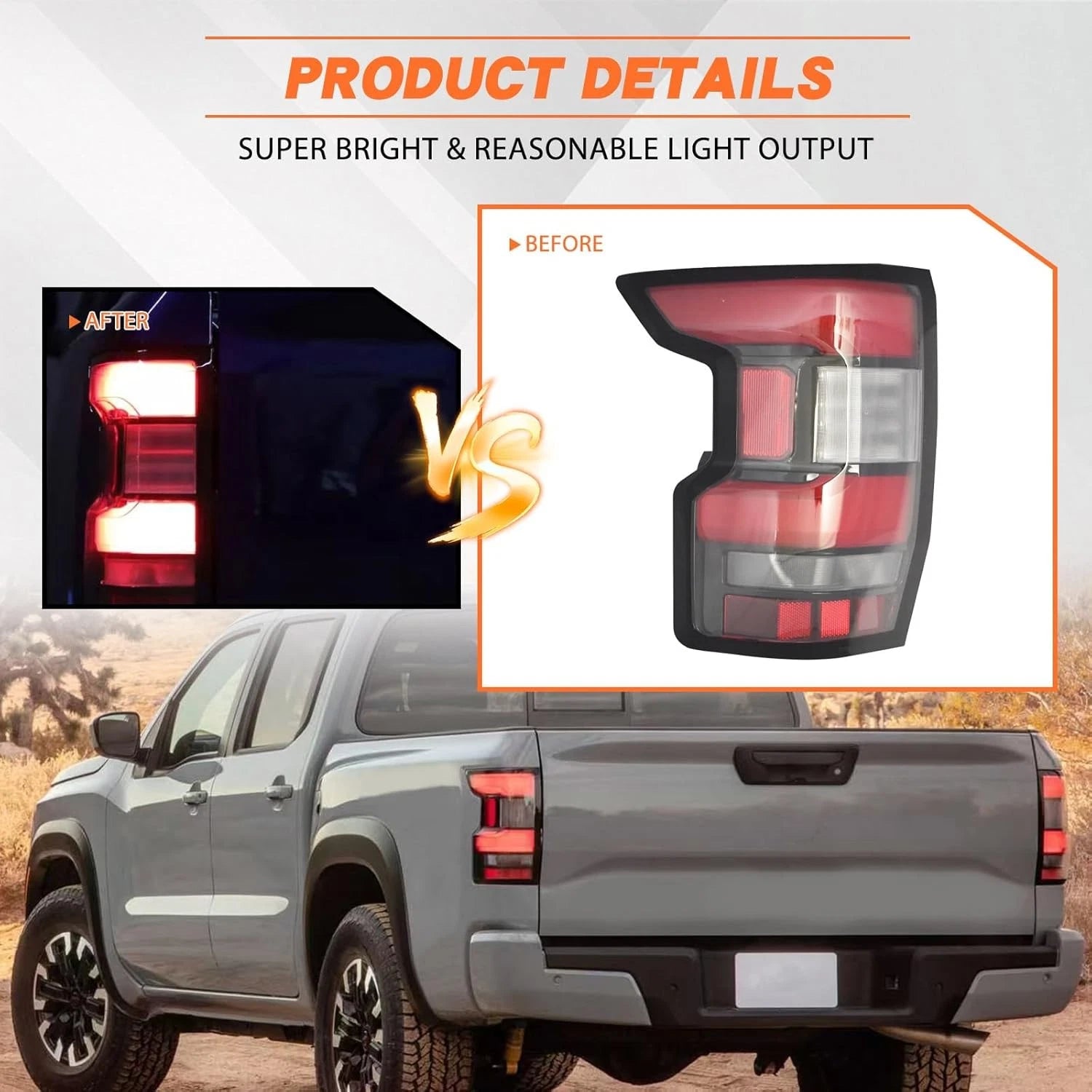 Driver Side LED Tail Light for Nissan Frontier (2022–2024) 22-24 Left Rear Lamp