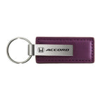 Purple Leather Keychain - Officially Licensed for Honda Accord