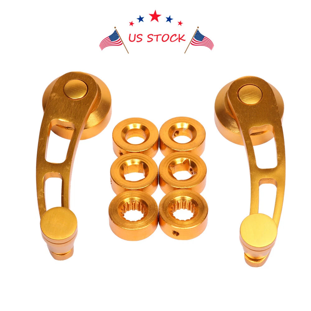 Set of 2 Aluminum Window Crank Handles for Universal Fit