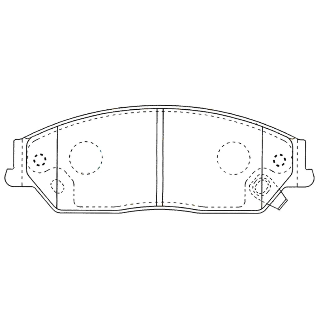 Front Disc Brake Pad Set for Toyota Aurion (2006–2017)