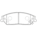 Front Disc Brake Pad Set for Toyota Aurion (2006–2017)