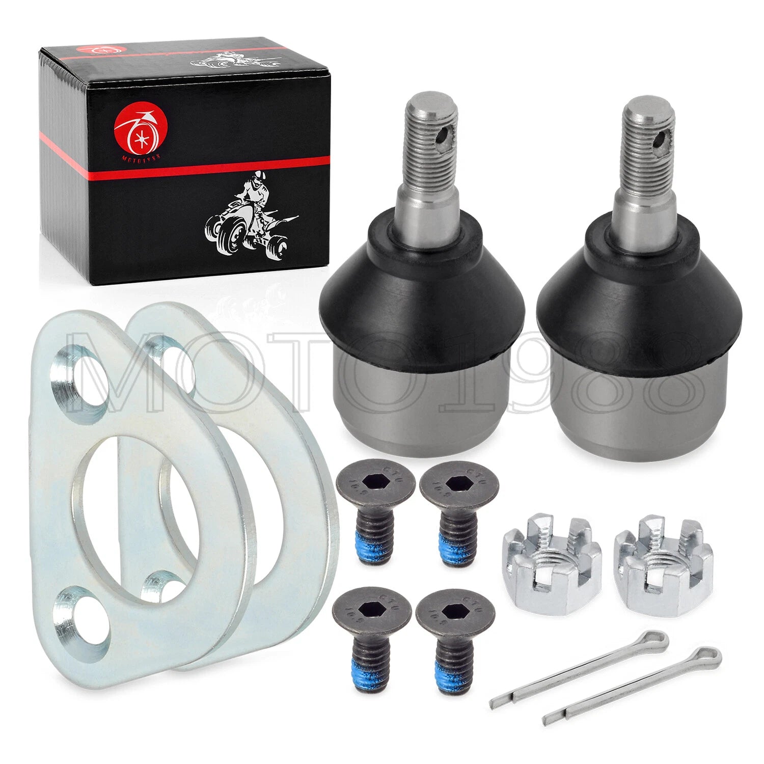 Set of 2 Ball Joint & Bracket Kit for Polaris Ranger 400 425 500 570 700 800 ETX EV