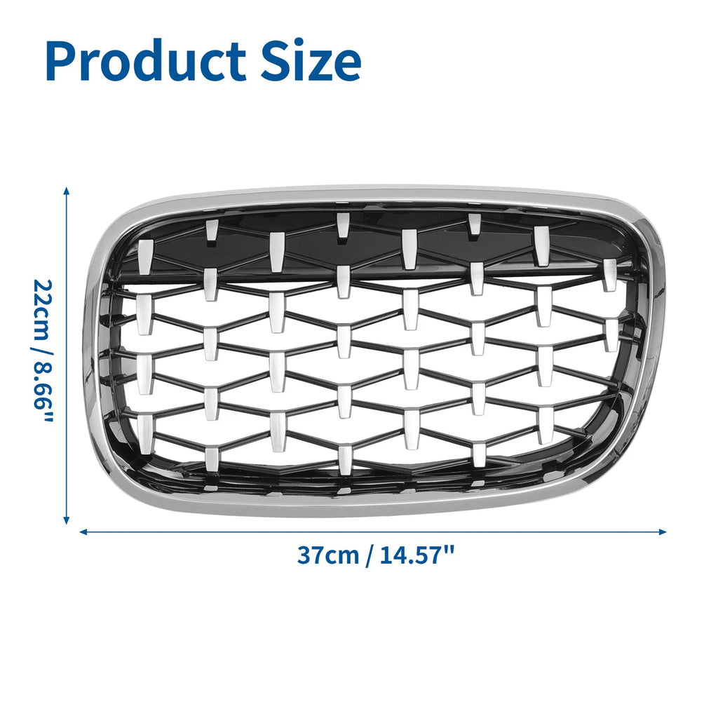 Front Hood Bumper Grille for BMW X5 X6 (2007–2013) No. 51137157687/51137157688
