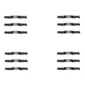 Set of 12 Lift Blades for Kubota RCK54-22BX (Fits Mid Mount Decks)