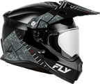 Fly Racing Trekker Full-Face Helmet for Adults X-Large (Black/Grey)