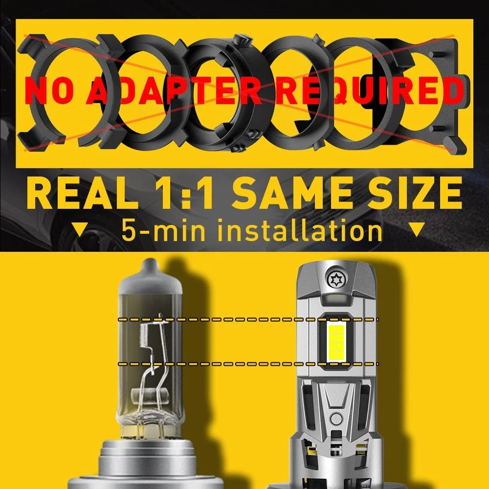H7 LED Headlight Bulb Kit for 6500K 120W