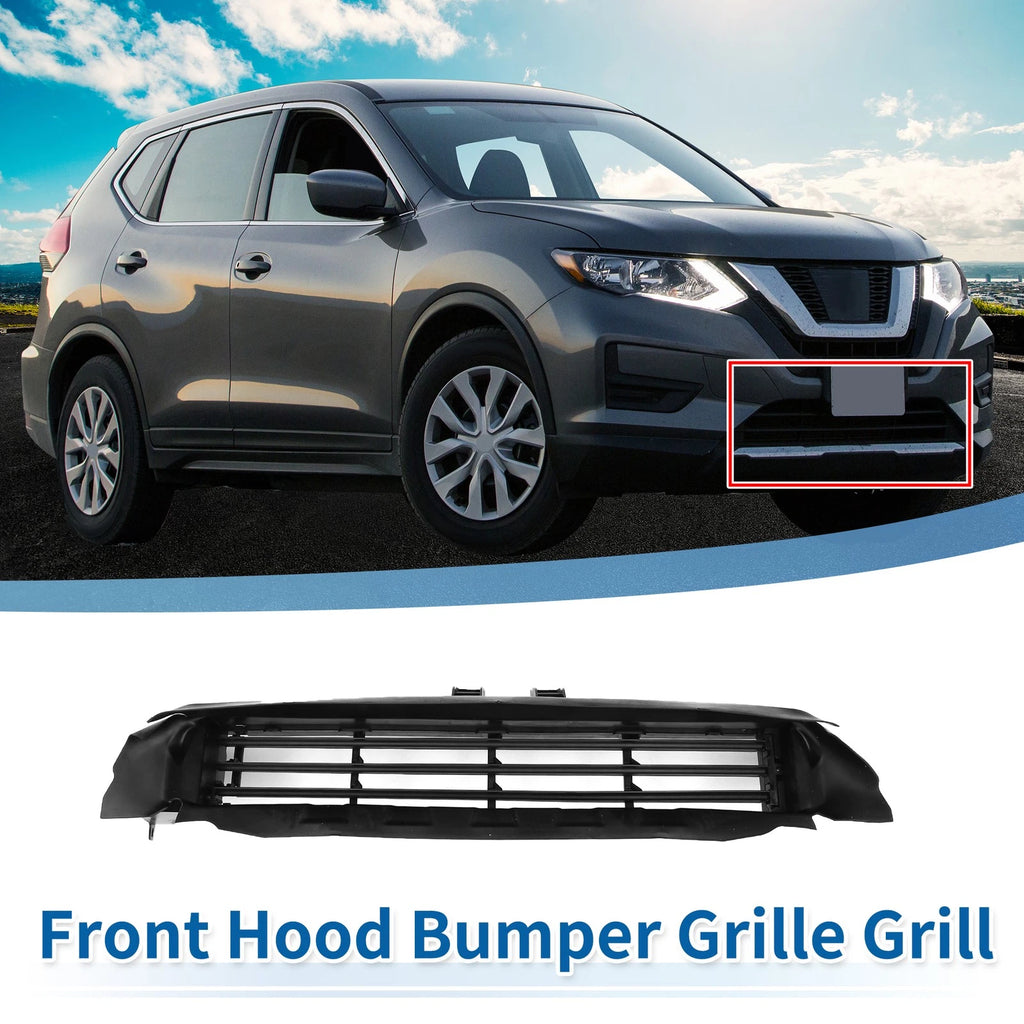 Front Air Shutter Assembly Bumper Grille for Nissan Rogue (2014–2020) No.214214BC0A