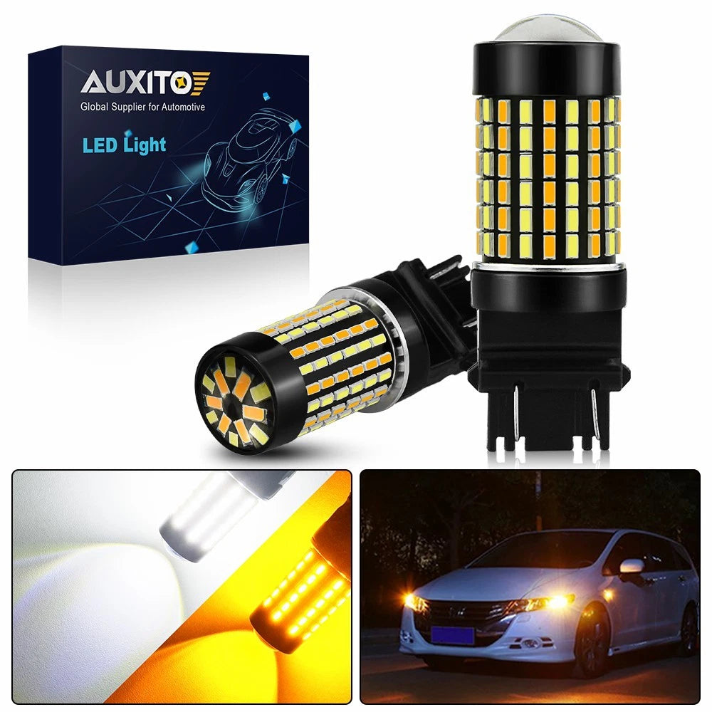 2X Switchback LED Turn Signal Bulbs for AUXITO 3157 3057