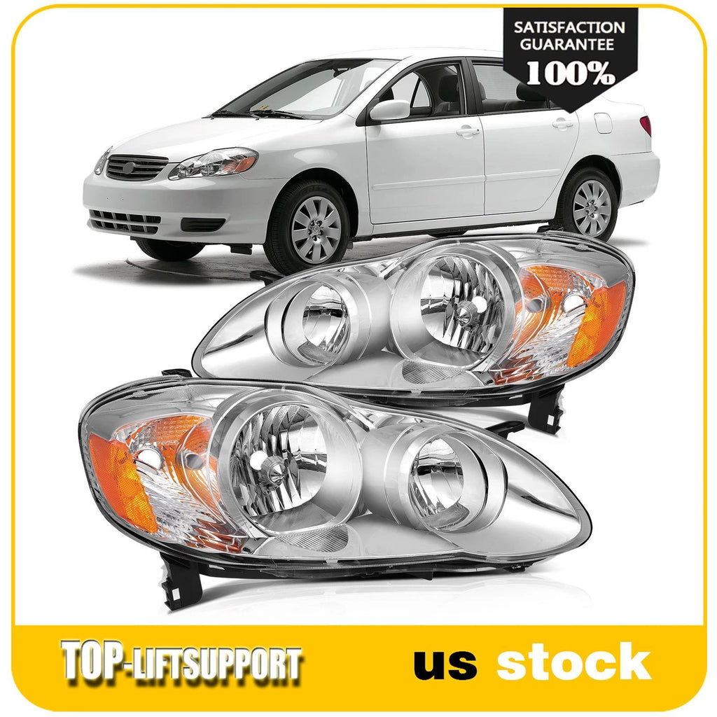 Headlight Assembly for Toyota Corolla (2003–2008) Left + Right
