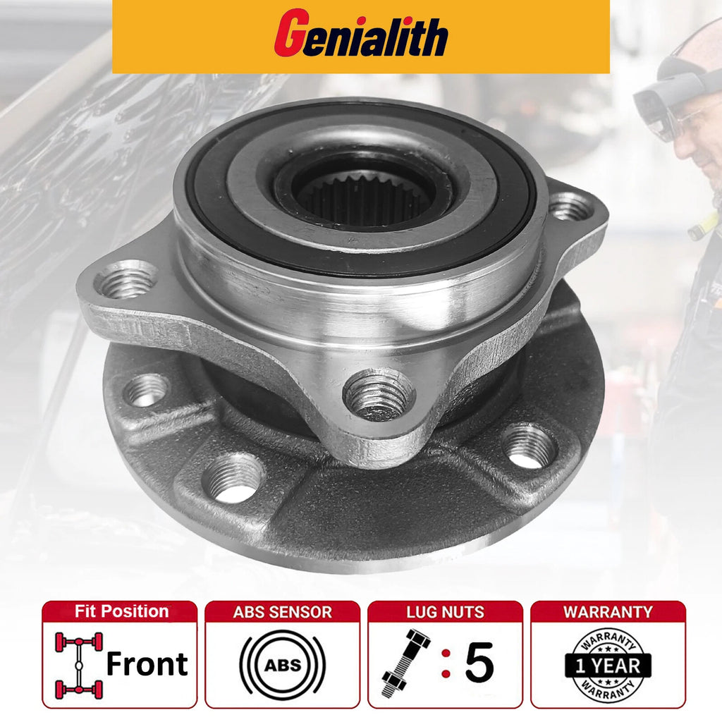 2X Front Wheel Hub Bearing for Dodge Dart (2013–2016) & Chrysler 200 (2015–2017) 513348