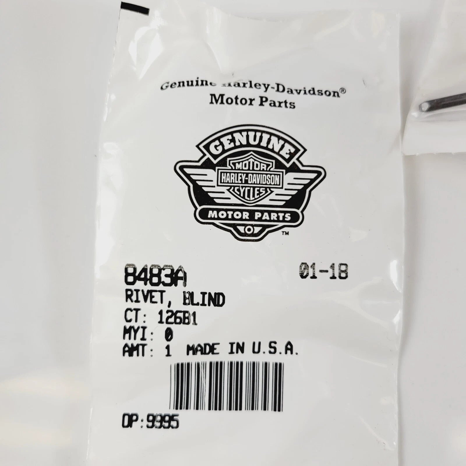 Rivet Blind 8483A for Harley-Davidson
