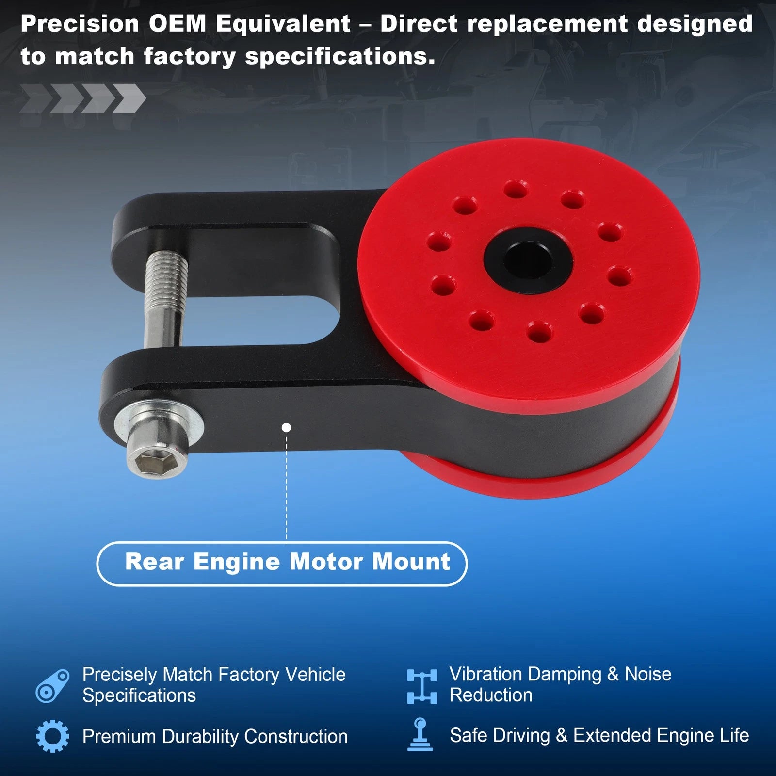 Rear Engine Motor Mount for Ford Focus ST (2013–2018) & Mazda Speed 3 (2007–2013)