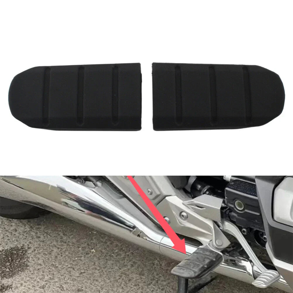 Black Motor Front Footrest Pedals for Honda Goldwing GL1800 (2018-2024)