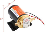 Self Priming Impeller Gear Pump for 12V Vehicles (3.7 GPM/14.0 LPM)