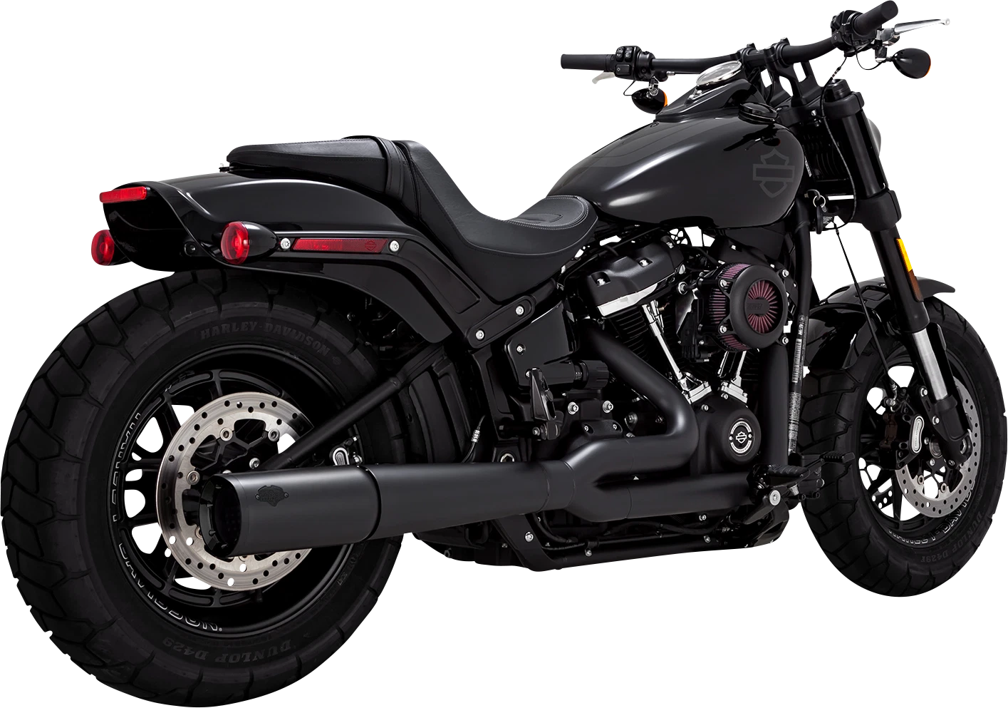 Vance & Hines Pro Pipe Black Exhaust for Harley Softail Touring (2018–2024)