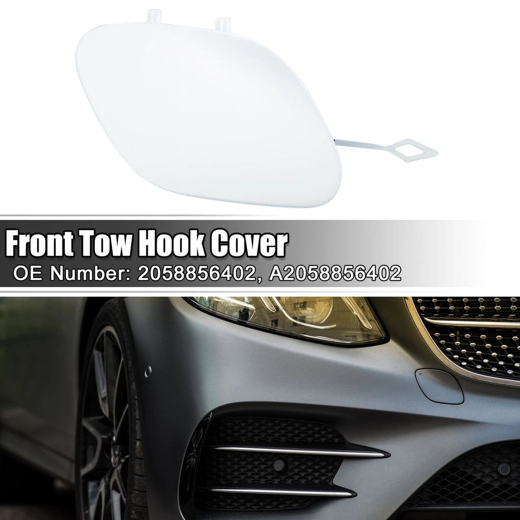 Tow Hook Eye Hole Cover for Mercedes-Benz C-Class W205 (2015–2021) White