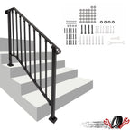 Adjustable Steel Step Handrail for Outdoor Stairs (Universal)