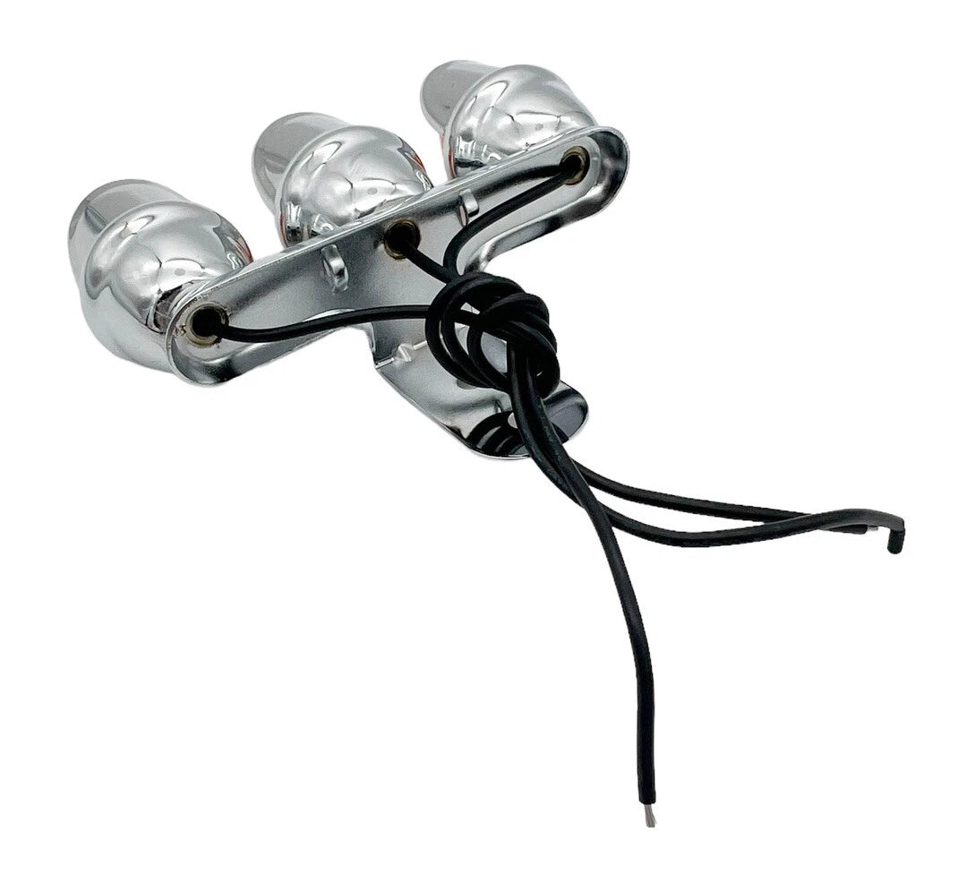 Auxiliary Mini Light Amber Lenses with Visor for Triple Use (Universal)