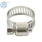 50Pcs Stainless Steel Adjustable Hose Clamp for Fuel Line (1/2"-3/4")